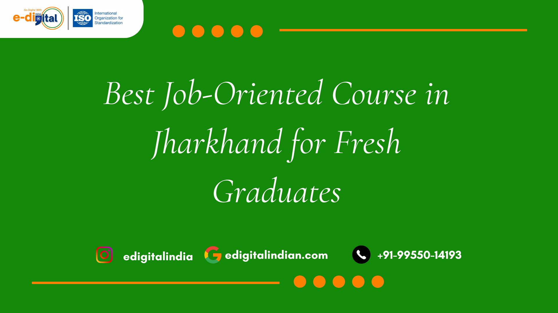 Best Job-Oriented Course in Jharkhand for Fresh Graduates