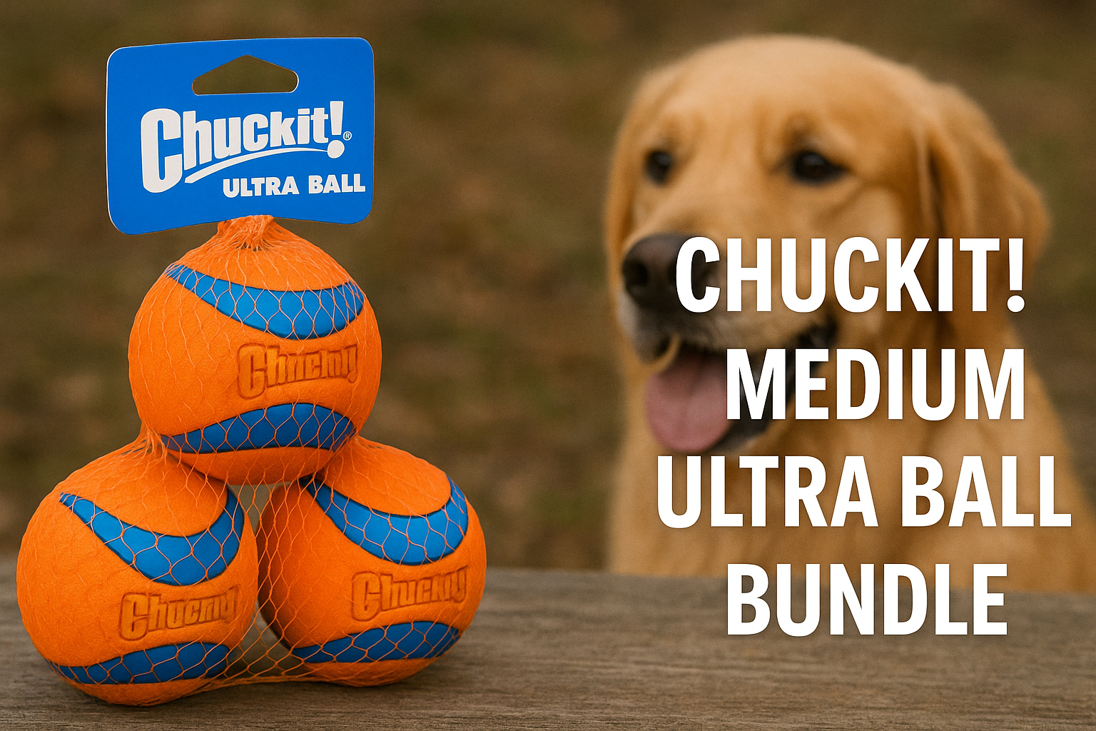 Chuckit! Medium Ultra Ball Bundle